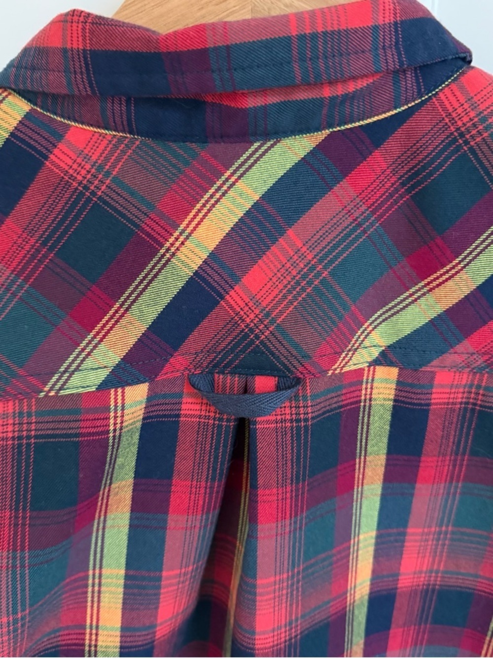 Burton Men's Plaid Long-Sleeve Button-Up Shirt - Red/Green/Yellow - Picture 8 of 10